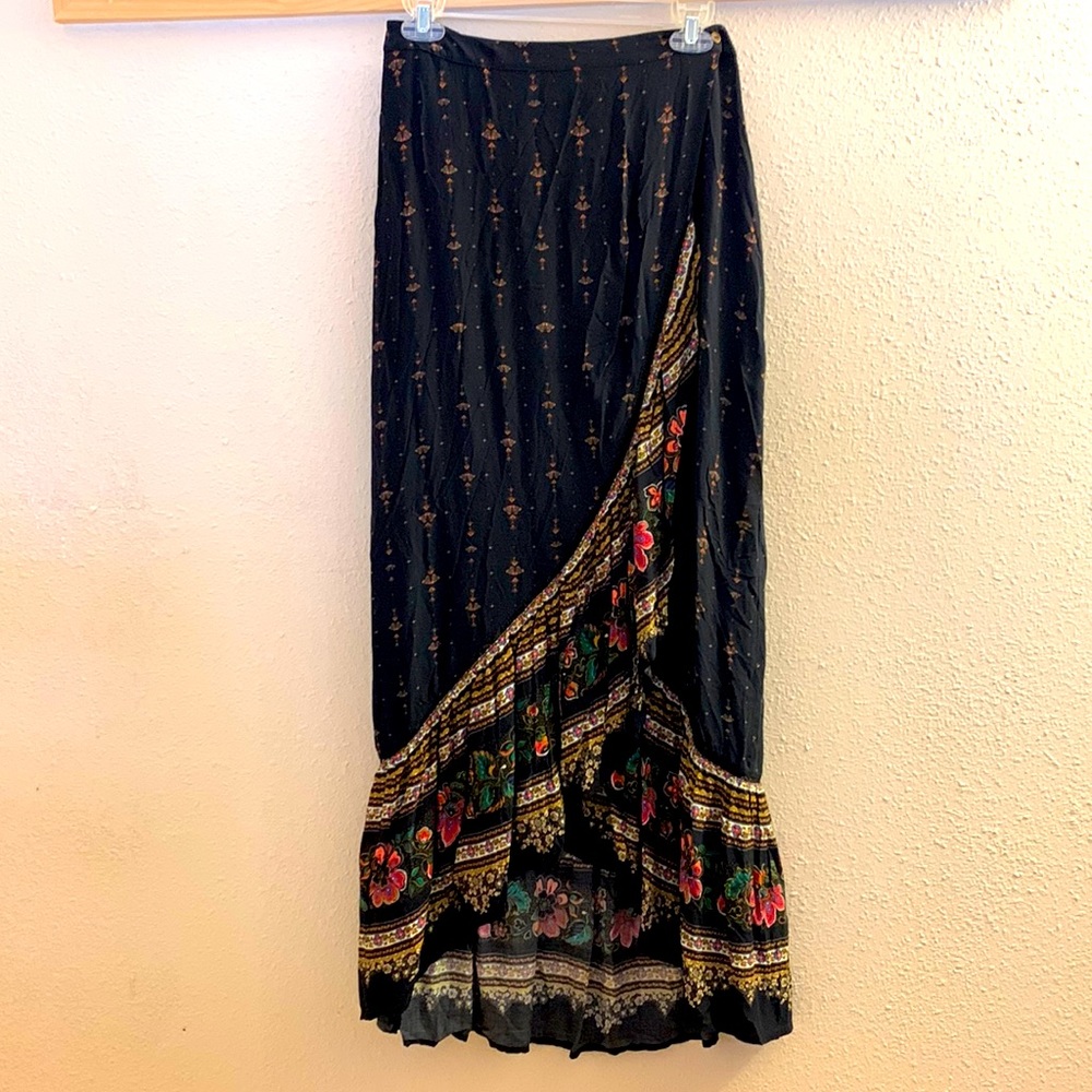 Anthropologie Farm Rio Bianca Midi Skirt Small